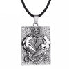 QIMING Viking Wolf Men Necklace Cat Dog Paw Bird Eagle Dragon Pendant Pagan Tibetan Amulet Odin Vintage Animal Necklace Women