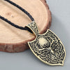 QIMING Viking Wolf Men Necklace Cat Dog Paw Bird Eagle Dragon Pendant Pagan Tibetan Amulet Odin Vintage Animal Necklace Women