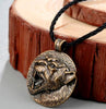 QIMING Viking Wolf Men Necklace Cat Dog Paw Bird Eagle Dragon Pendant Pagan Tibetan Amulet Odin Vintage Animal Necklace Women
