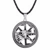 QIMING Viking Wolf Men Necklace Cat Dog Paw Bird Eagle Dragon Pendant Pagan Tibetan Amulet Odin Vintage Animal Necklace Women