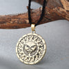 QIMING symbol of the God Yarila Spring Sun Slavic Necklace Charm Amulet Pendant Antique Pagan jewelry Necklace Women