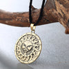 QIMING symbol of the God Yarila Spring Sun Slavic Necklace Charm Amulet Pendant Antique Pagan jewelry Necklace Women