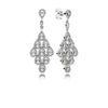 100% 925 Silver Earring Regal Beauty Earrings, Rose Fit DIY Original Jewelry Birthd Gift