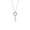 100% 925 Sterling Silver Necklaces Regal Key Necklace, Rose Fit Diy Original Women's fashion Jewelry
