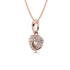 100% 925 Sterling Silver Necklaces Regal Key Necklace, Rose Fit Diy Original Women's fashion Jewelry