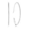 100% 925 Sterling silver Earring Oval Earrings, Clear CZ Fit DIY Original Jewelry Birthd Gift