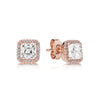 100% 925 Sterling silver Earring Oval Earrings, Clear CZ Fit DIY Original Jewelry Birthd Gift