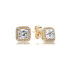 100% 925 Sterling silver Earring Oval Earrings, Clear CZ Fit DIY Original Jewelry Birthd Gift