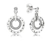 100% 925 Sterling silver Earring Regal Droplets Earrings, Clear CZ Fit DIY Original Jewelry Birthd Gift