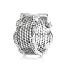 2020 NEW S925 Silver Rings Lace of Love Ring, Clear CZ Fit DIY Charm Original Female pop Jewellery