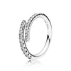 2020 NEW S925 Silver Rings Lace of Love Ring, Clear CZ Fit DIY Charm Original Female pop Jewellery