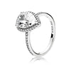 2020 NEW S925 Silver Rings Lace of Love Ring, Clear CZ Fit DIY Charm Original Female pop Jewellery