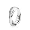 2020 NEW S925 Silver Rings Lace of Love Ring, Clear CZ Fit DIY Charm Original Female pop Jewellery