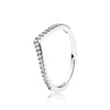 2020 NEW S925 Silver Rings Lace of Love Ring, Clear CZ Fit DIY Charm Original Female pop Jewellery