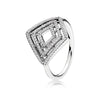 2020 NEW S925 Silver Rings Princess Wish Ring, Clear CZ Fit DIY Charm Original Female pop Jewellery