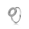 2020 NEW S925 Silver Rings Princess Wish Ring, Clear CZ Fit DIY Charm Original Female pop Jewellery