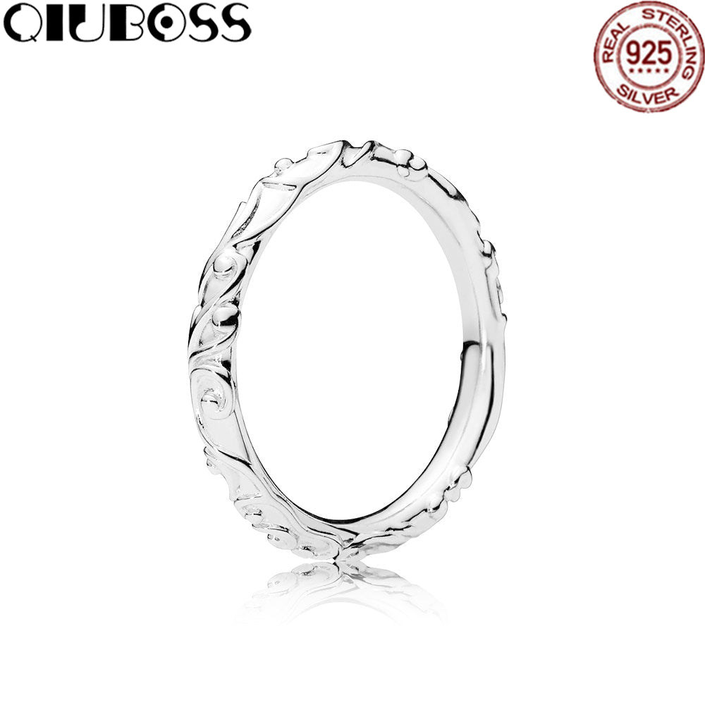 2020 NEW S925 Silver Rings Regal Beauty Ring Fit DIY Charm Original Female pop Jewellery
