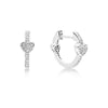 2020 New 100% 925 Silver Earring All Hearts Earrings, Clear CZ Fit DIY Original Jewelry Birthd Gift