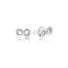 2020 New 100% 925 Silver Earring All Hearts Earrings, Clear CZ Fit DIY Original Jewelry Birthd Gift