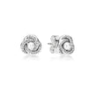 2020 New 100% 925 Silver Earring All Hearts Earrings, Clear CZ Fit DIY Original Jewelry Birthd Gift