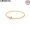 925 Sterling Silver Gold Mesh Bracelet Fit Charms jewelry Women Fashion Gift 596543 586543