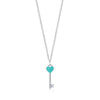 TIFF 925 Silver 1:1 Charm Key Pendant Necklace Original Women Jewellery Heart Shape Rose Gold 14K Gold Selection