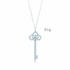 TIFF 925 Silver 1:1 Charm Key Pendant Necklace Original Women Jewellery Heart Shape Rose Gold 14K Gold Selection