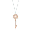 TIFF 925 Silver 1:1 Charm Key Pendant Necklace Original Women Jewellery Heart Shape Rose Gold 14K Gold Selection