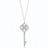 TIFF 925 Silver 1:1 Charm Key Pendant Necklace Original Women Jewellery Heart Shape Rose Gold 14K Gold Selection