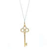 TIFF 925 Silver 1:1 Charm Key Pendant Necklace Original Women Jewellery Heart Shape Rose Gold 14K Gold Selection