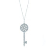 TIFF 925 Silver 1:1 Charm Key Pendant Necklace Original Women Jewellery Heart Shape Rose Gold 14K Gold Selection