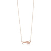 TIFF 925 Silver Charm Heart Shaped Bow Love Pendant Necklace Rose Gold Original Genuine Women Jewelry