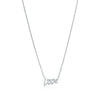 TIFF 925 Silver Charm Heart Shaped Bow Love Pendant Necklace Rose Gold Original Genuine Women Jewelry