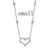 TIFF 925 Silver Charm Heart Shaped Bow Love Pendant Necklace Rose Gold Original Genuine Women Jewelry