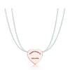TIFF 925 Silver Fashion Heart Pendant Necklace Multi Color Selection Ladies Elegant Gift