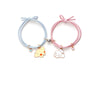 QiLuxy 2pcs\Set Cute Cartoon Couple Bracelet Magnet Ball Hand Men and Women Gift Friendship Charms Elastic Rope Jewelry