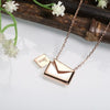 Quality 925 sterling silver love letter-envelope necklace design harm pendants necklace for women 2020 fine jewelry holid gift