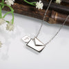 Quality 925 sterling silver love letter-envelope necklace design harm pendants necklace for women 2020 fine jewelry holid gift