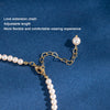 Quality Bow Pearl Jewelry Summer Pearl Layered Necklace Love Gifts For Women Heart Silver Chain