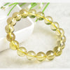 Quality Goods Natural Brazil Lemon Citrine Crystal Bracelet Bracelets For Exorcise Evil String Jewelry Men Women Gift