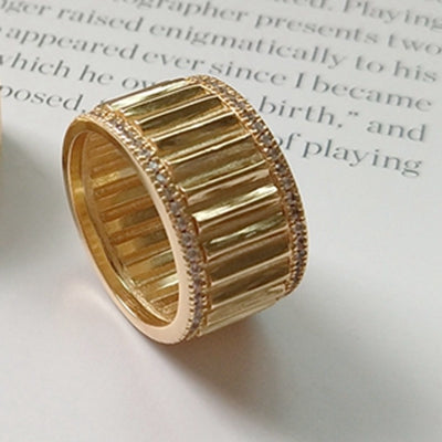 Quality pure 925 sterling silver gold color gear rings INS trend design personality rings for women 2020 charms fine jewelry