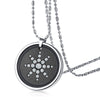 Quantum Scalar Energy Bio Science Pendant Necklace For Men Dog Tag Japanese Technology Volcanic Lava Radiation Protection
