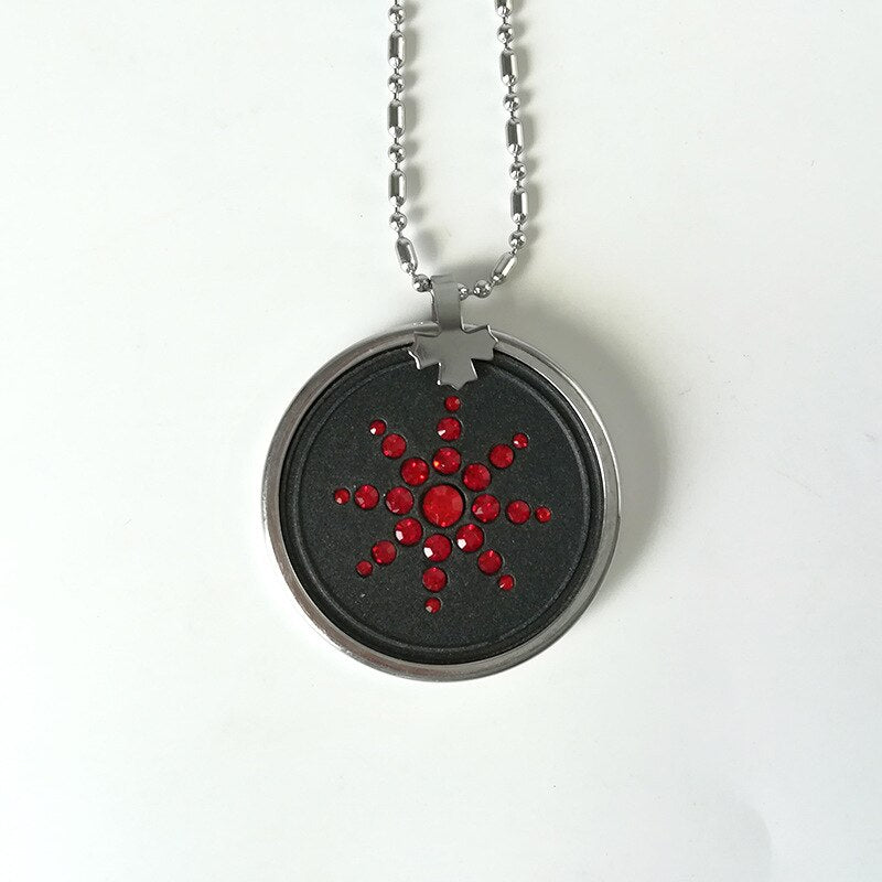 Quantum Scalar Energy Bio Science Pendant Necklace For Men Dog Tag Japanese Technology Volcanic Lava Radiation Protection