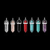 Quartz Crystal Choker Necklace For Women Girls Black Leather Spiked Chocker Collar Goth Jewelry Rave Festival Accessories