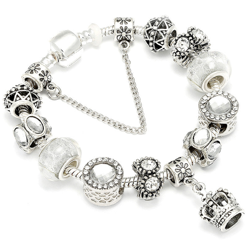 Women's Pandora Family Heritage Bracelet Set Jewelry-Pandora Charm Color