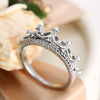 Queen's Silver Crown Rings For Women Punk Brand Crystal Love Rings Femme Bijoux Wedding Engagement Rings can dropshiping