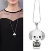 RAVIMOUR 2020 Animal Dog Pendant Necklaces for Women Jewelry Fashion Crystal Opal Long Necklace Silver Color Chain Collar Bijoux