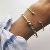 4pcs Bracelet Sets Indian Love Bangles Moon Star Cuff Bracelets for Women Jewelry Crystal Gold Silver Punk Charms 2020