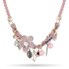 RAVIMOUR Maxi Choker Believe Necklace for Women Fashion Flower Leaf Created Pearl Jewelry Vintage Bead Chain Statement Collar