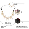 RAVIMOUR Opal Flower Choker Women Necklace Trendy Korean Style Black Leather Cord Chain Collier Femme Bijoux Gift for Girls 2021